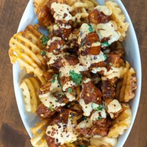 Spicy Chicken Waffle Fries