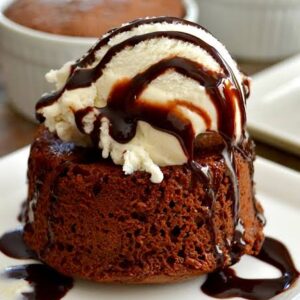 Molten Lava Cake A La Mode