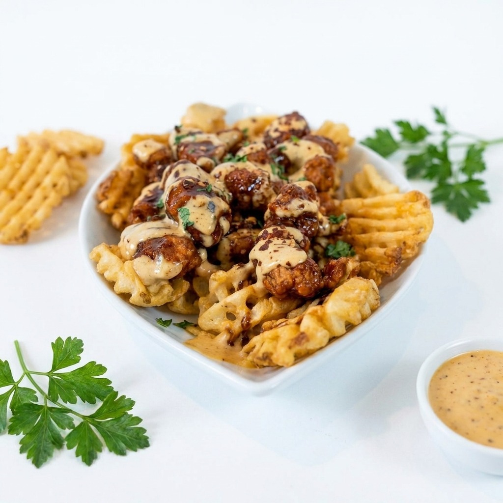 Spicy Chicken Waffle Fries